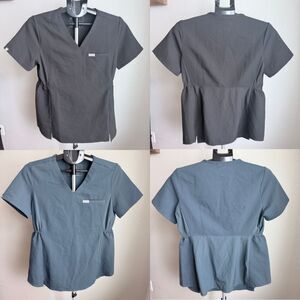 Set of 2 Figs Octavia Womens Maternity Scrub Top Medical Nursing Hospital Small